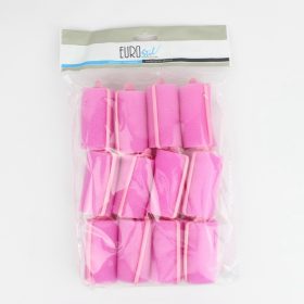 Eurostil 04023 szivacs csavaró pink 35mm 12db/csomag