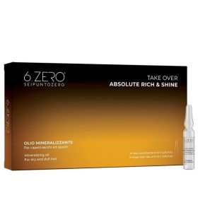  6.ZERO Take Over ampulla - Absolute rich & shine - száraz fakó hajra 10db/doboz