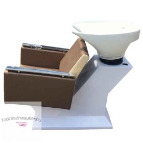   CODA'S Beauty Fejmosó E18025 Fehér porcelán-Fehér test-Barna-Bézs szék (98-99)