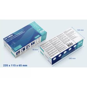 Dobozos gumikesztyű Setino Nitril Kék 100db-os L