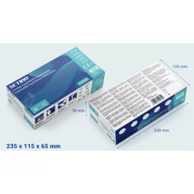 Dobozos gumikesztyű Setino Nitril Kék 100db-os M